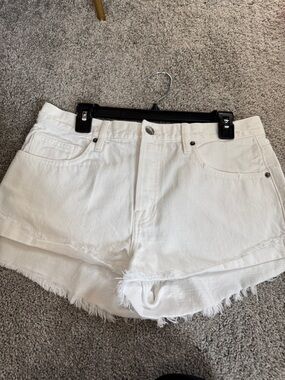 Frame Denim White Jean Shorts Sz 28